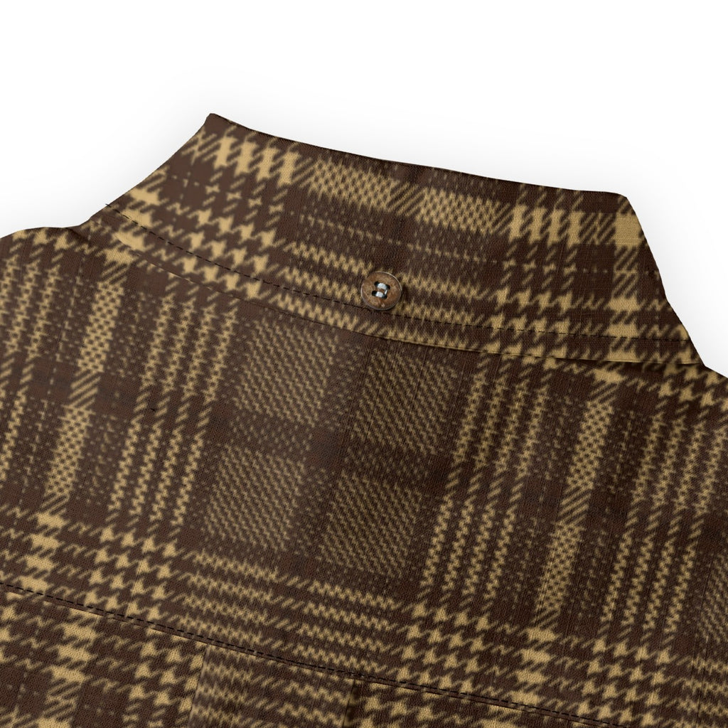 Glen Plaid Paperweight Oxford Long Sleeve Shirt