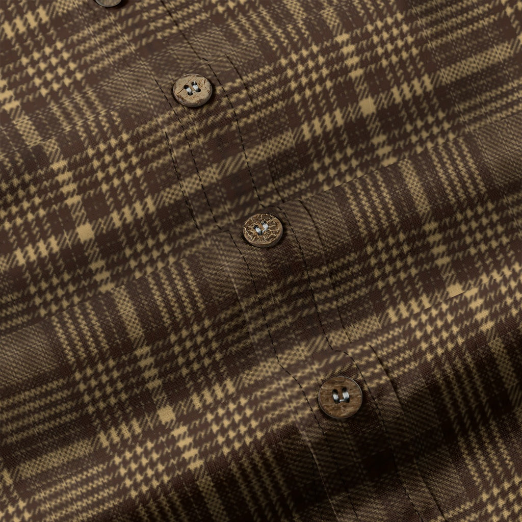 Glen Plaid Paperweight Oxford Long Sleeve Shirt