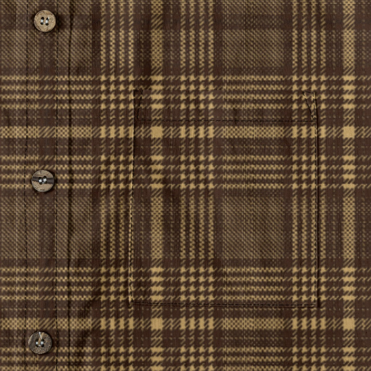 Glen Plaid Paperweight Oxford Long Sleeve Shirt