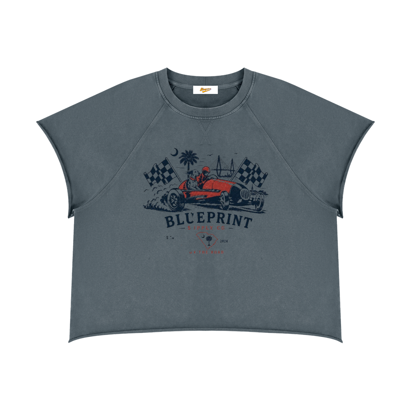 On the Road Raw Edge Boxy T Shirt